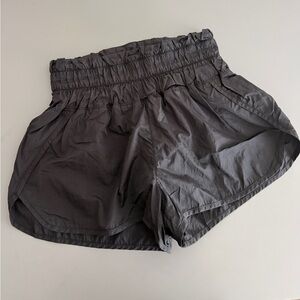 Free People Movement Black High Waisted Shorts